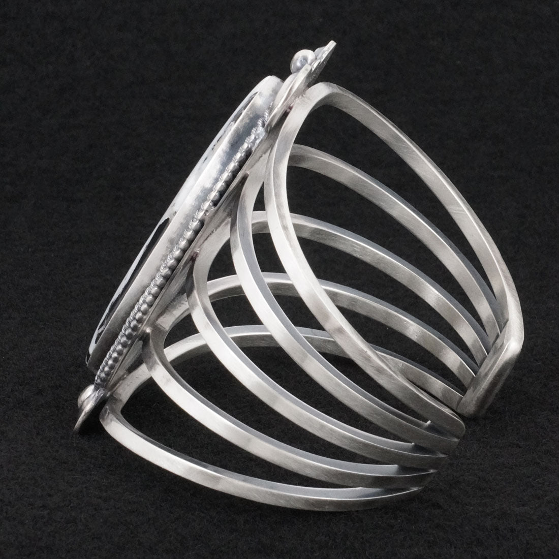 Paul Livingston White Buffalo & Sterling Silver Bracelet
