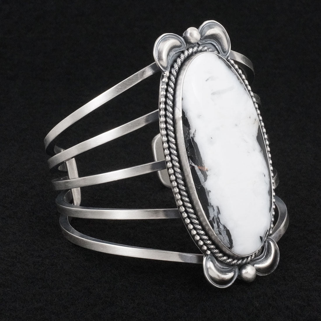 Paul Livingston White Buffalo & Sterling Silver Bracelet