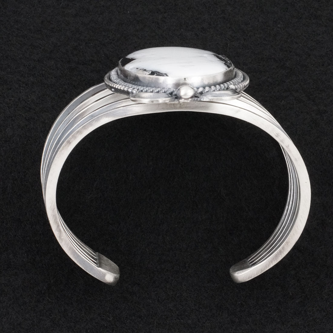 Paul Livingston White Buffalo & Sterling Silver Bracelet