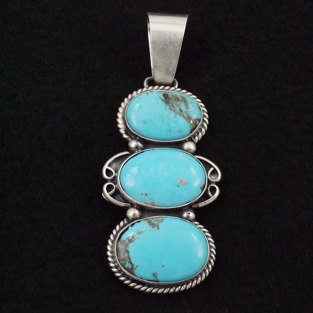 Paul Livingston Turquoise & Sterling Silver Pendant