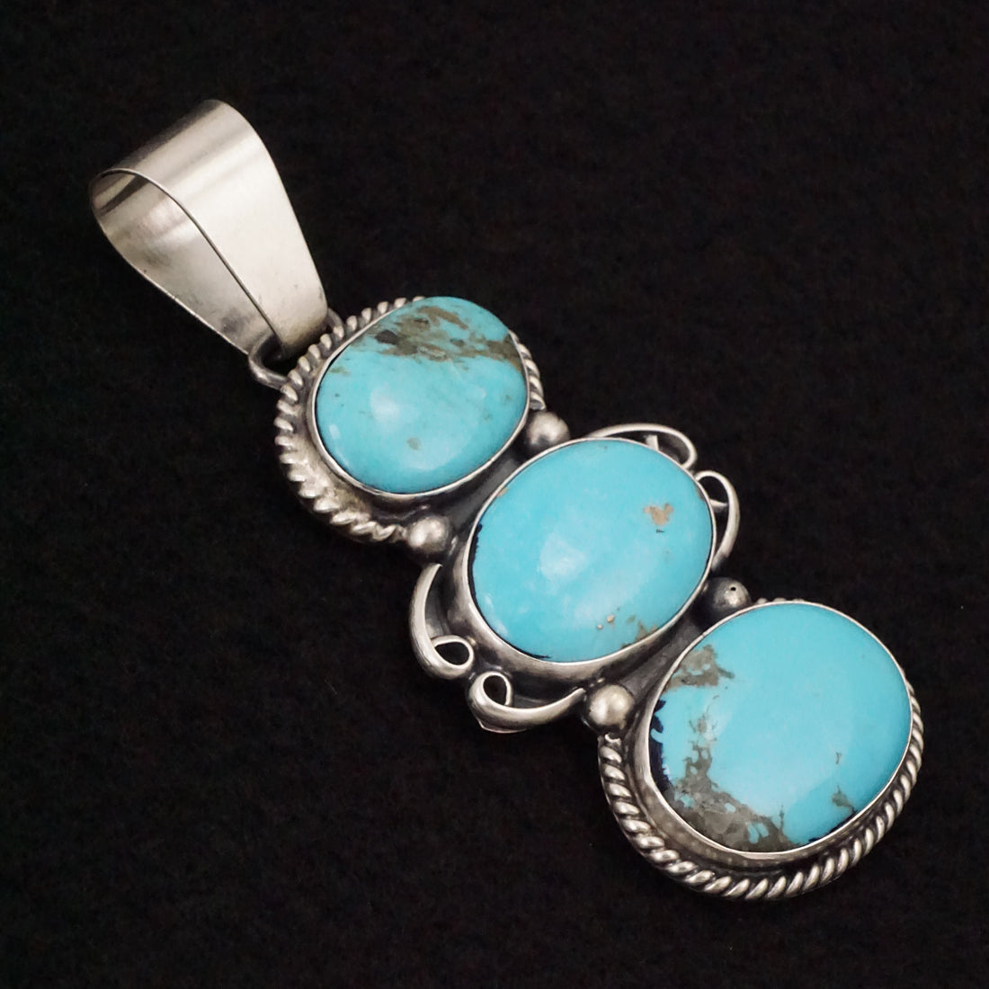 Paul Livingston Turquoise & Sterling Silver Pendant