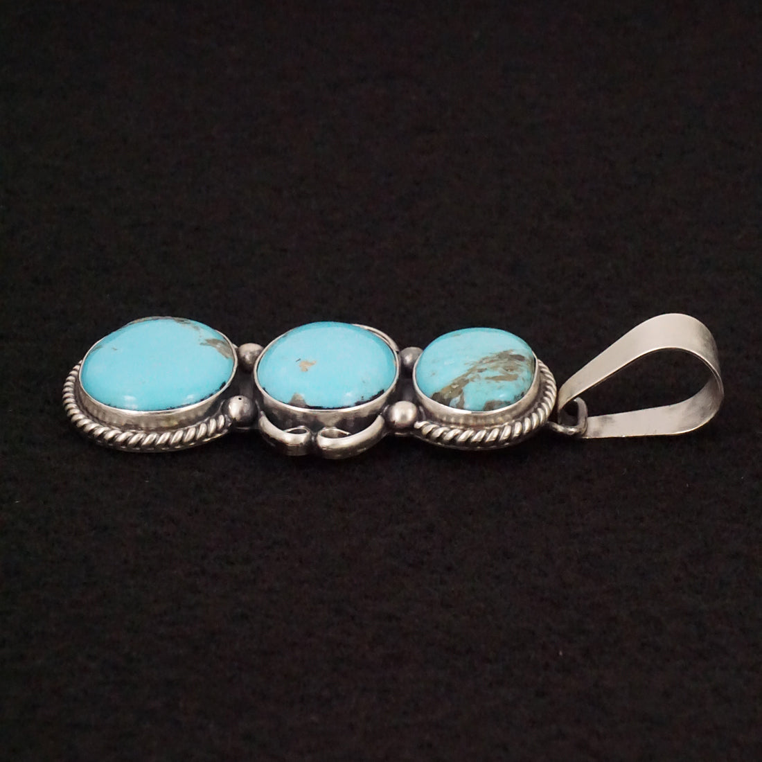 Paul Livingston Turquoise & Sterling Silver Pendant