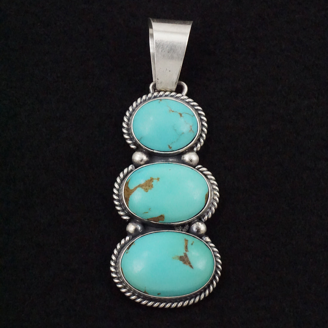 Paul Livingston Turquoise & Sterling Silver Pendant