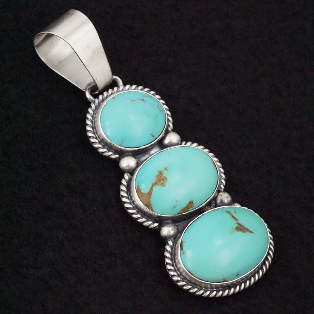 Paul Livingston Turquoise & Sterling Silver Pendant