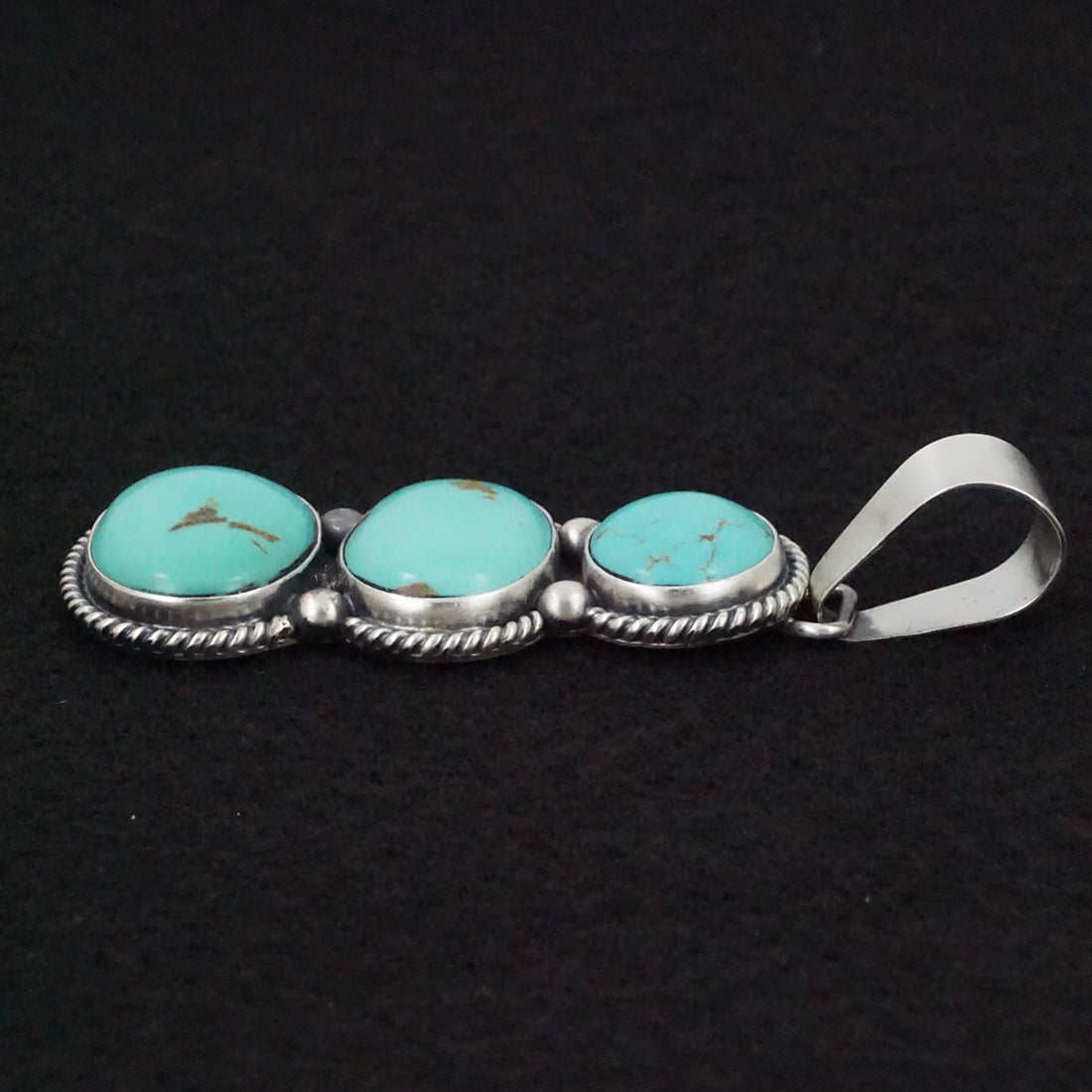 Paul Livingston Turquoise & Sterling Silver Pendant