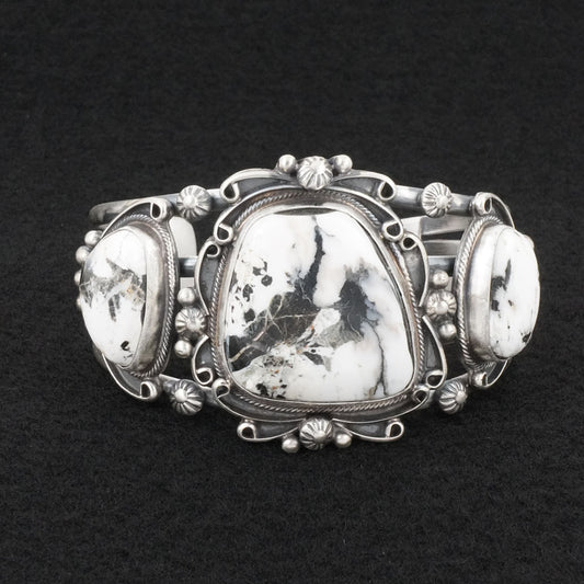 Kathleen Livingston White Buffalo & Sterling Silver Bracelet