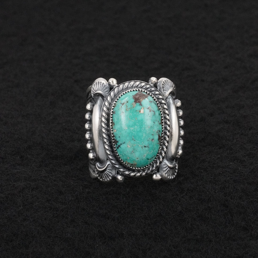 Delbert Gordon Turquoise & Sterling Silver Ring Size 7