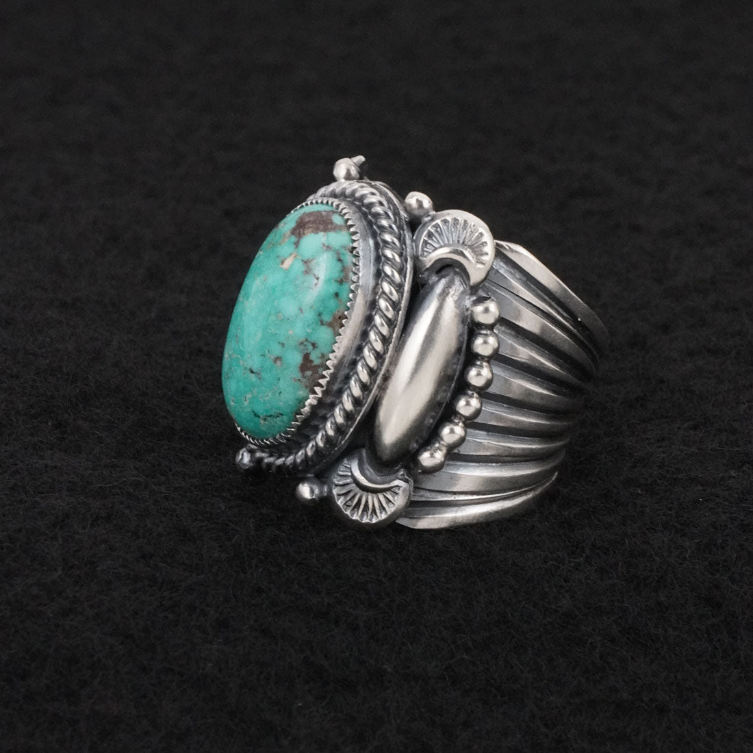 Delbert Gordon Turquoise & Sterling Silver Ring Size 7
