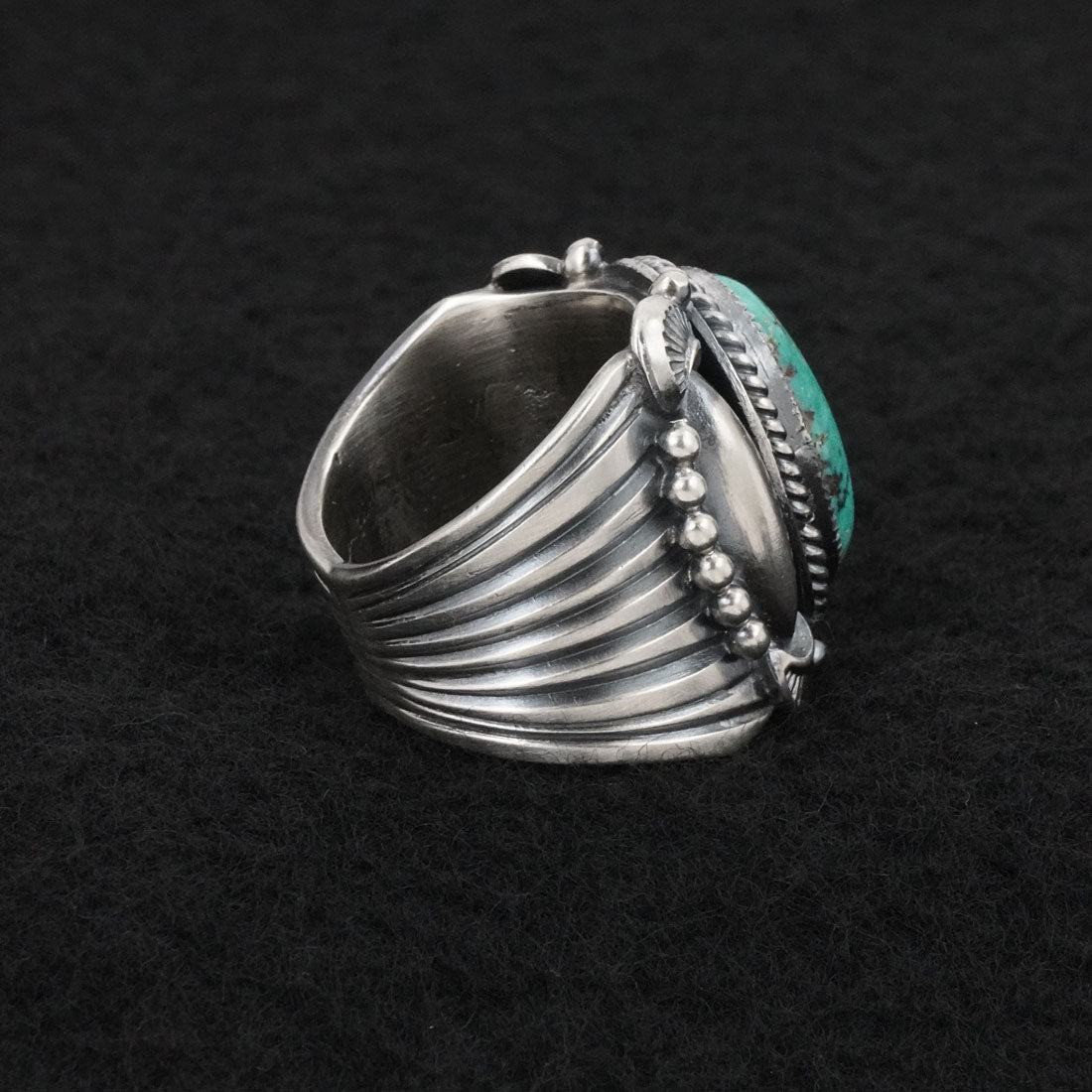 Delbert Gordon Turquoise & Sterling Silver Ring Size 7