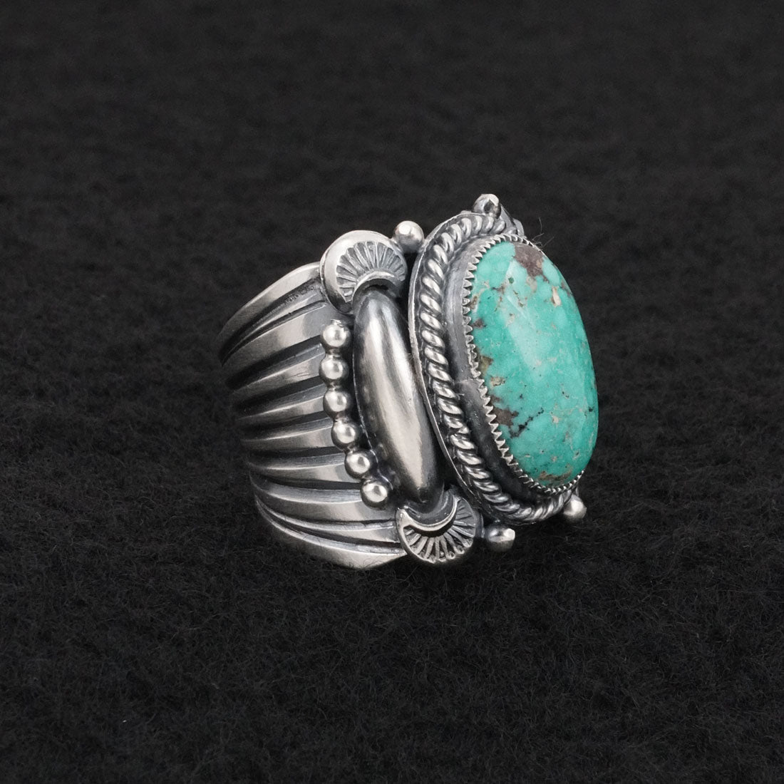Delbert Gordon Turquoise & Sterling Silver Ring Size 7