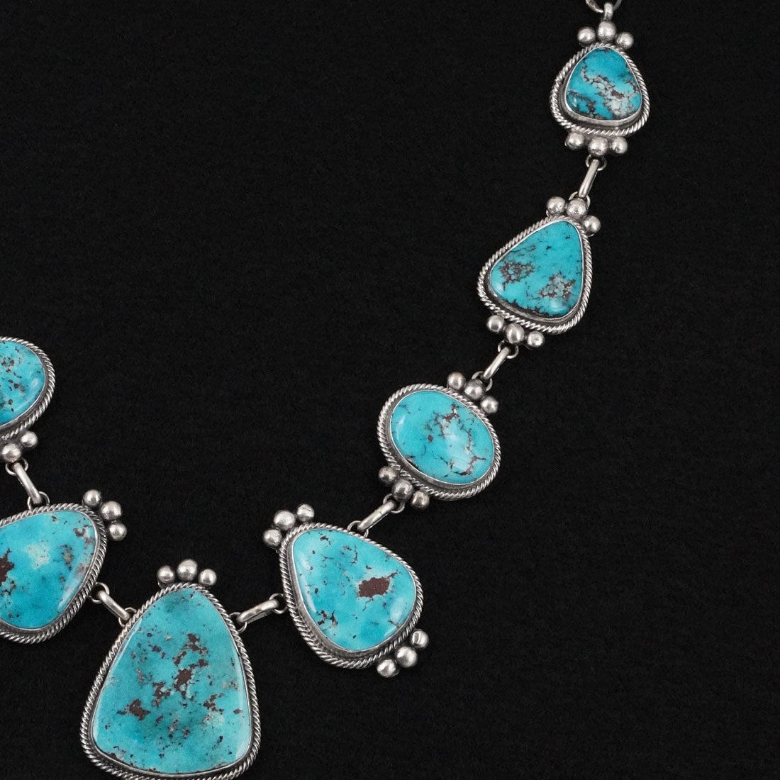 Kathleen Livingston Turquoise & Sterling Silver Necklace Set