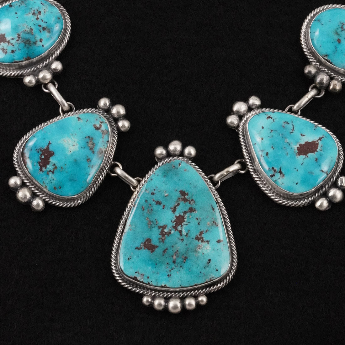 Kathleen Livingston Turquoise & Sterling Silver Necklace Set