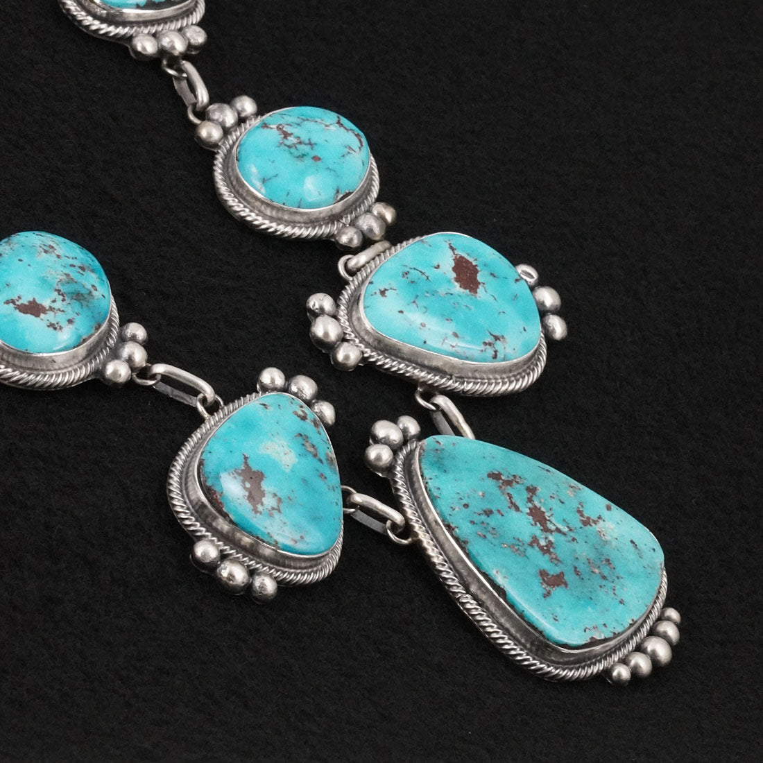 Kathleen Livingston Turquoise & Sterling Silver Necklace Set