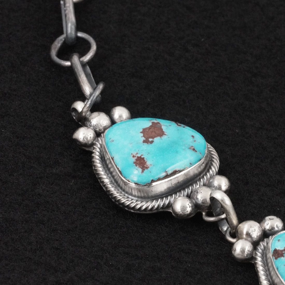 Kathleen Livingston Turquoise & Sterling Silver Necklace Set