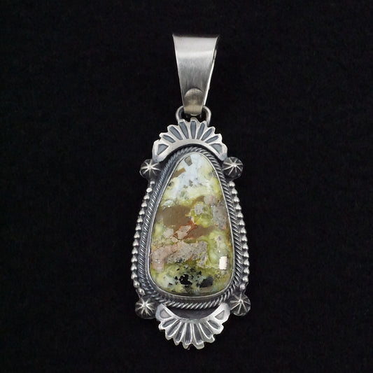 Darrin Livingston Variscite & Sterling Silver Pendant