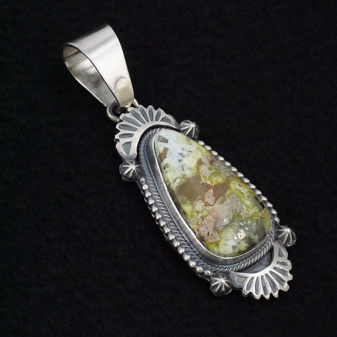 Darrin Livingston Variscite & Sterling Silver Pendant