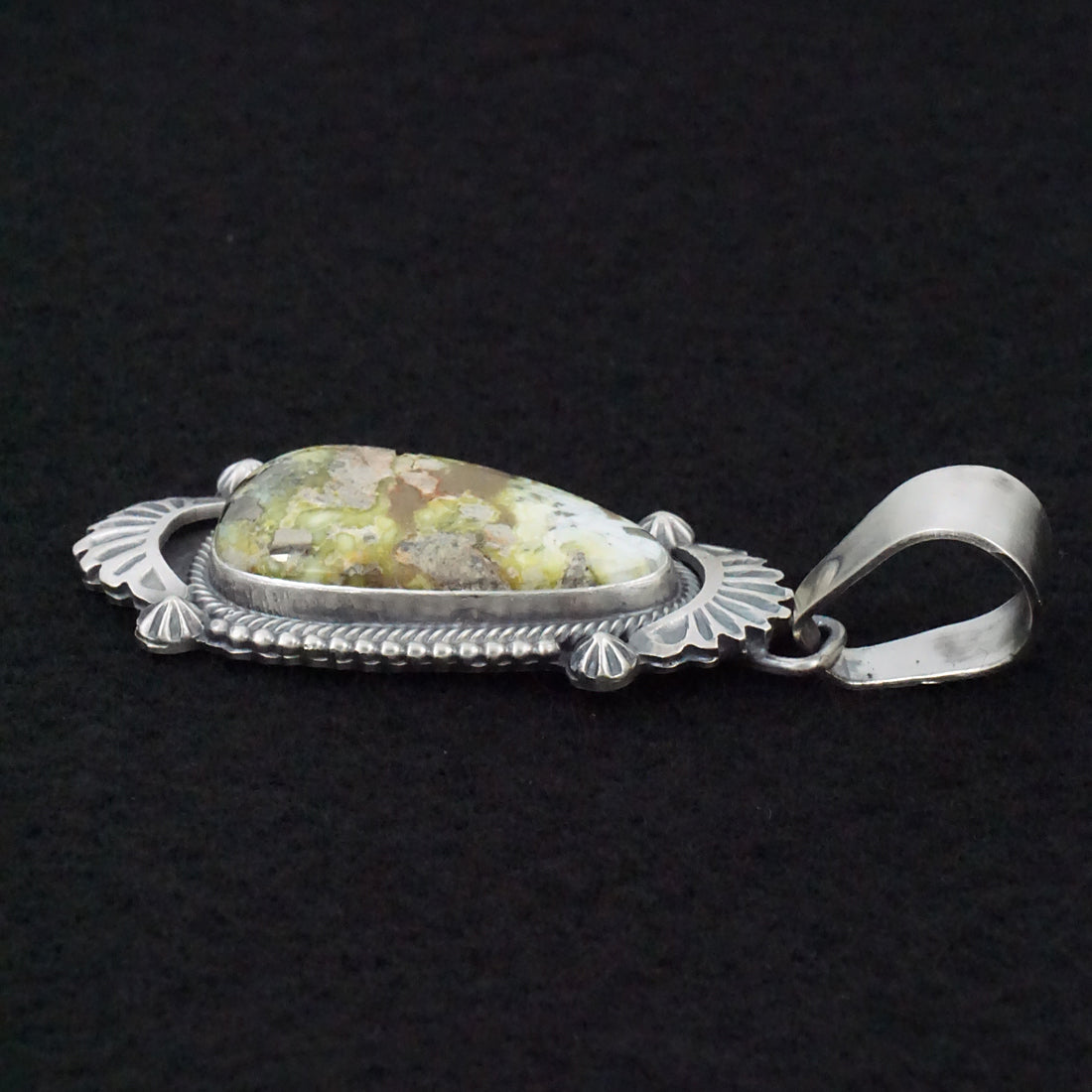 Darrin Livingston Variscite & Sterling Silver Pendant