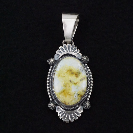 Darrin Livingston Variscite & Sterling Silver Pendant