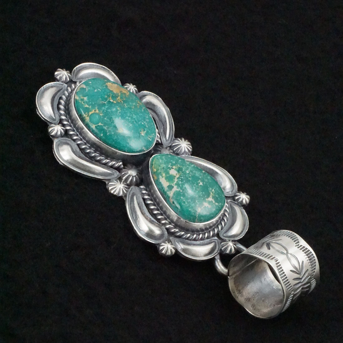 Raymond Delgarito Turquoise & Sterling Silver Pendant