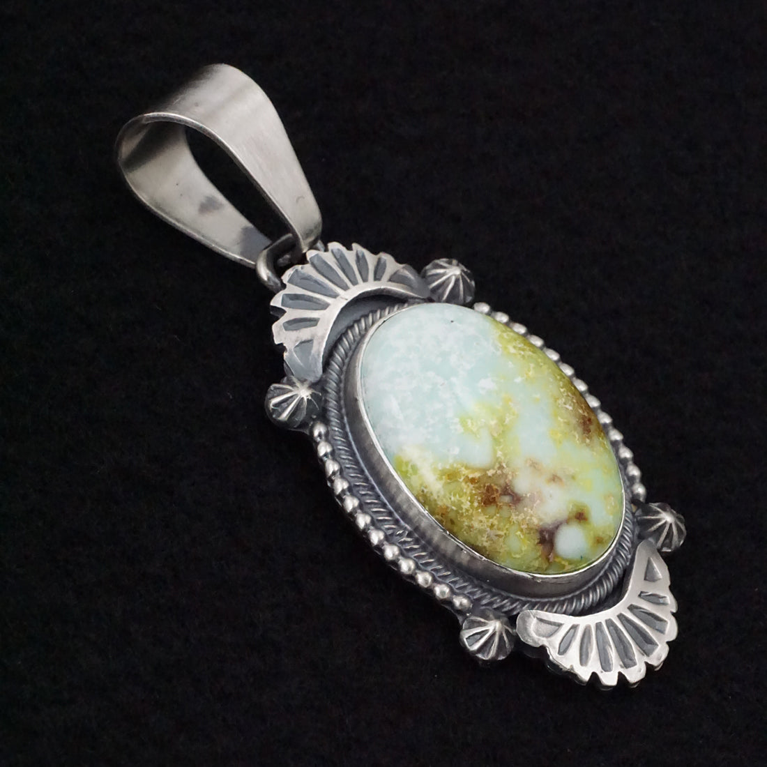 Darrin Livingston Variscite & Sterling Silver Pendant