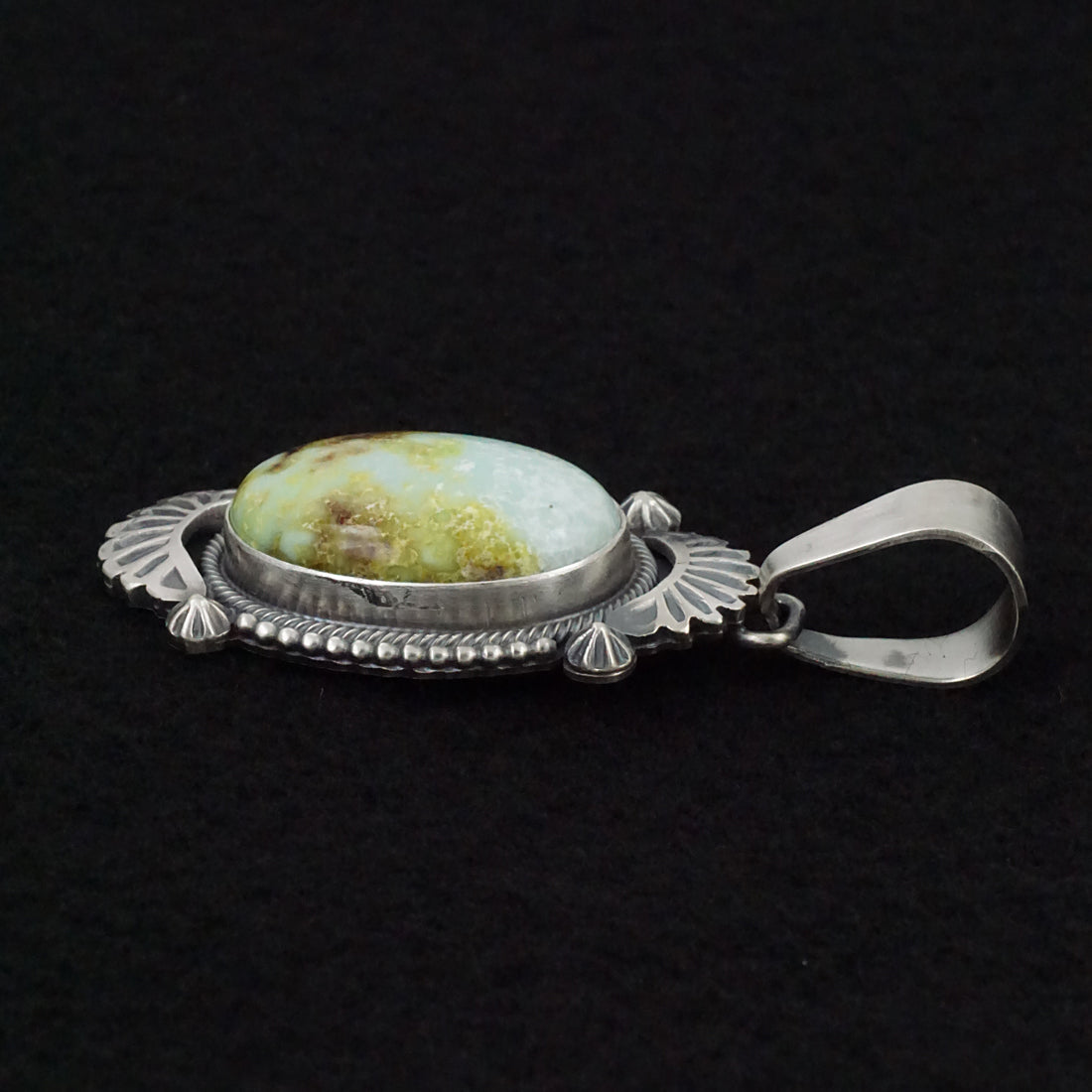 Darrin Livingston Variscite & Sterling Silver Pendant