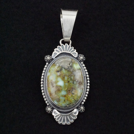 Darrin Livingston Variscite & Sterling Silver Pendant