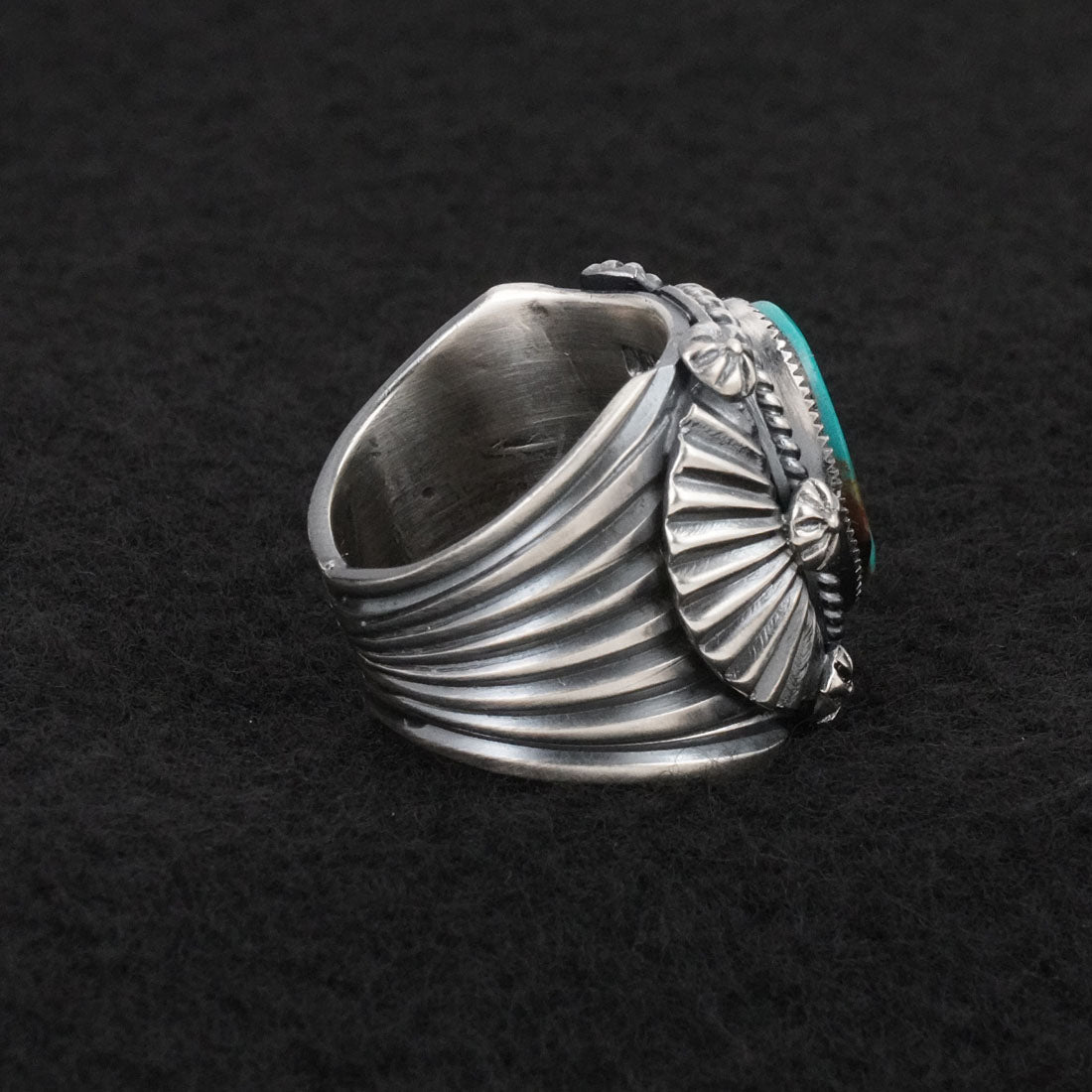Delbert Gordon Turquoise & Sterling Silver Ring Size 7