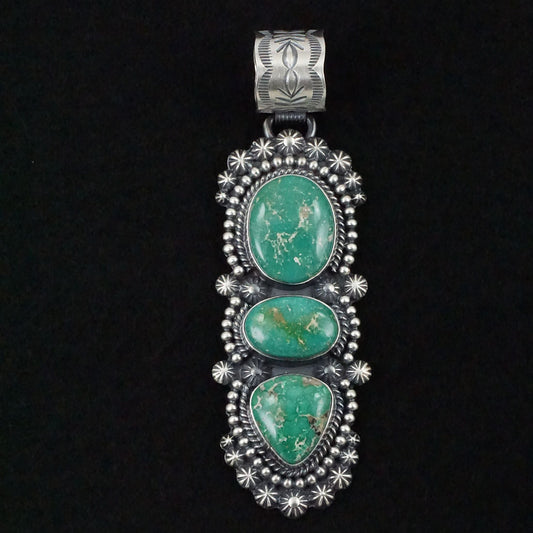 Raymond Delgarito Turquoise & Sterling Silver Pendant