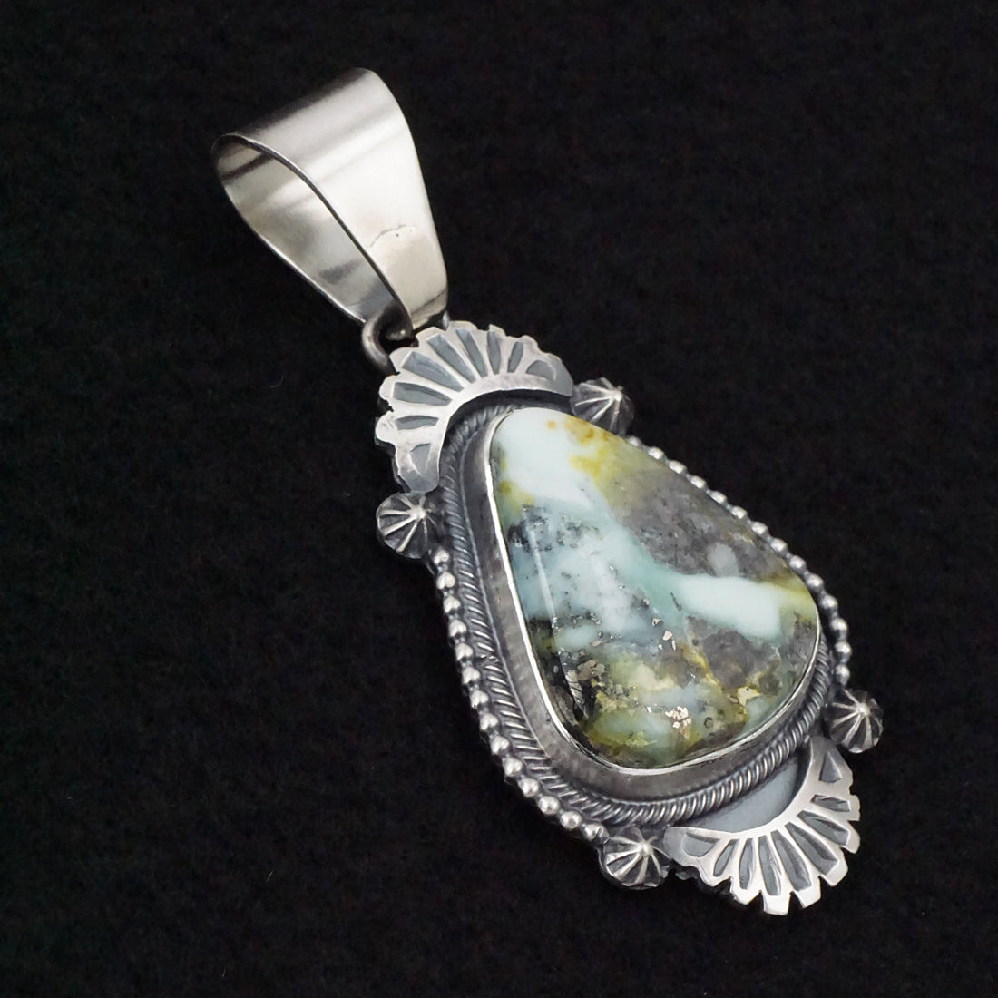 Darrin Livingston Variscite & Sterling Silver Pendant