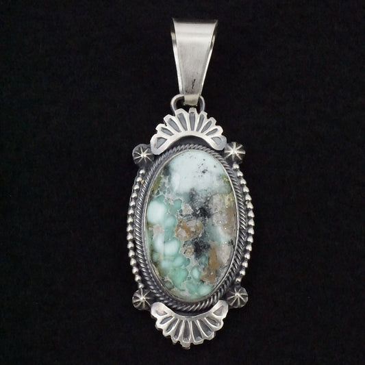 Darrin Livingston Variscite & Sterling Silver Pendant