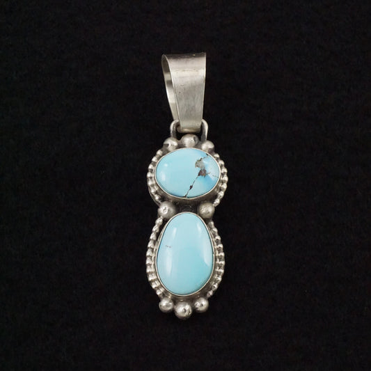 Bobby Johnson Turquoise & Sterling Silver Pendant