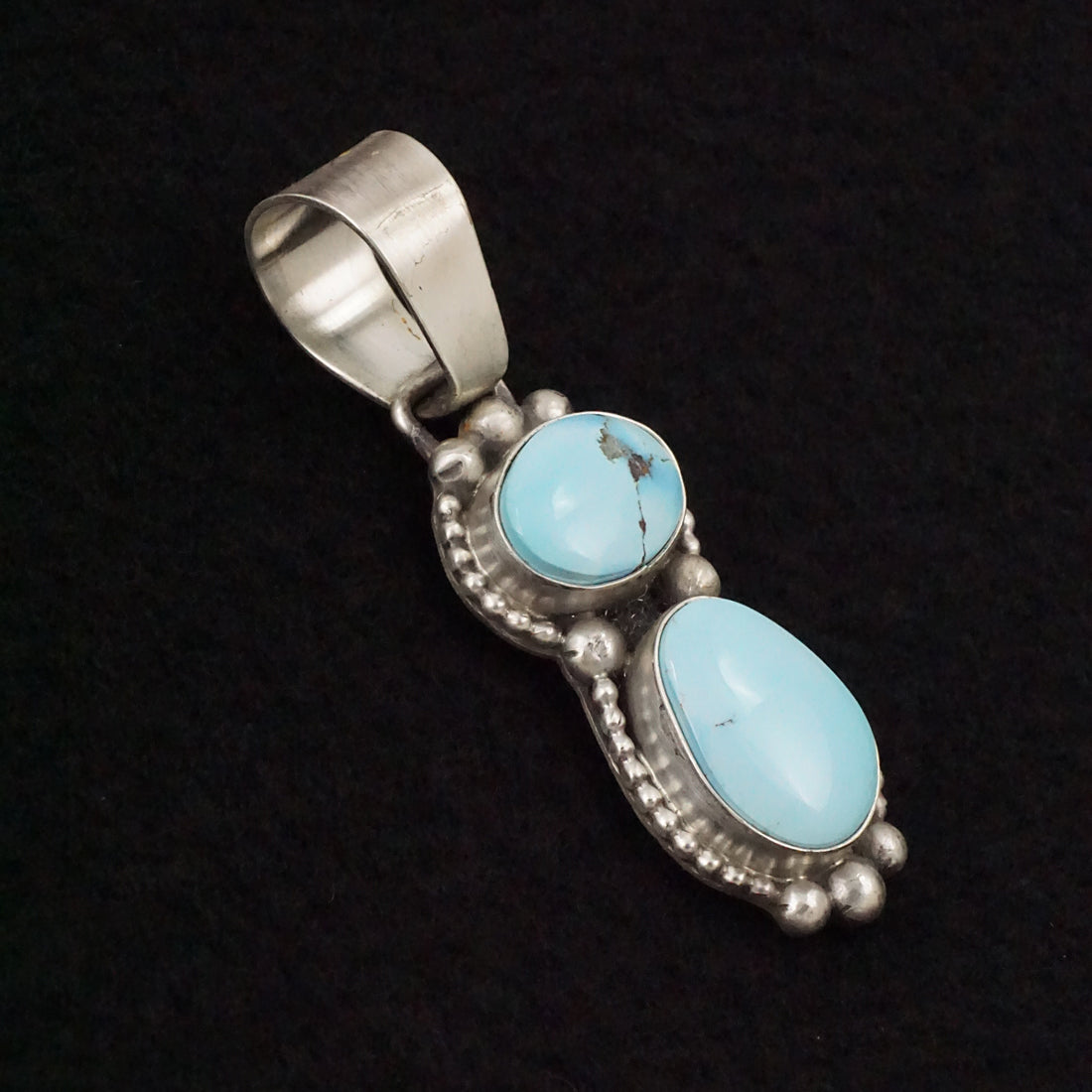 Bobby Johnson Turquoise & Sterling Silver Pendant