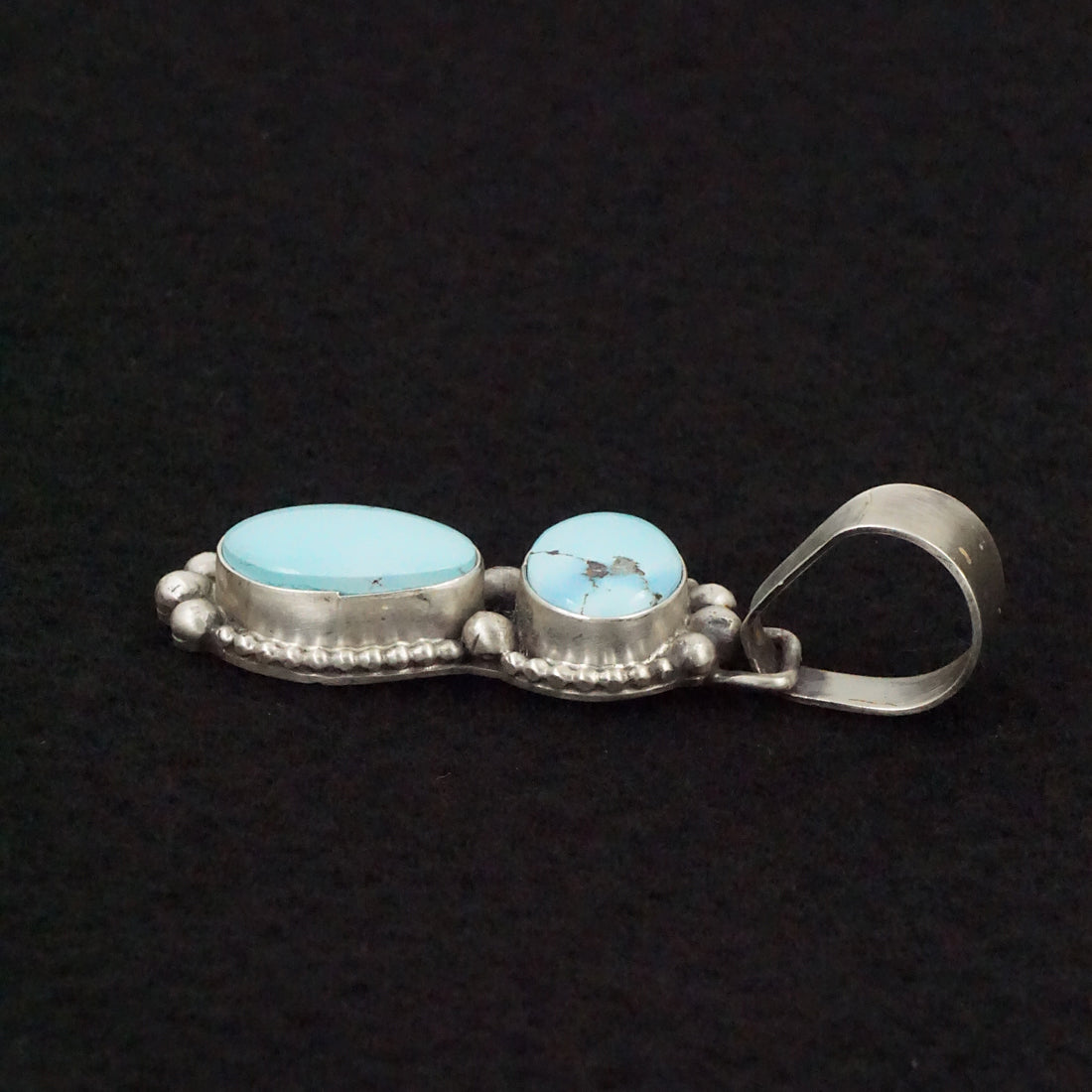 Bobby Johnson Turquoise & Sterling Silver Pendant