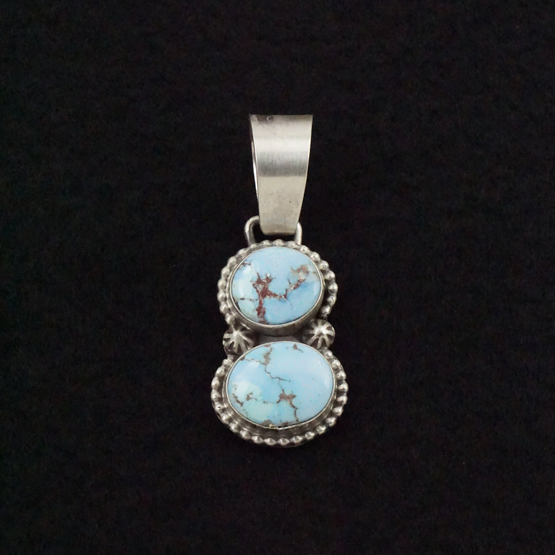 Bobby Johnson Turquoise & Sterling Silver Pendant