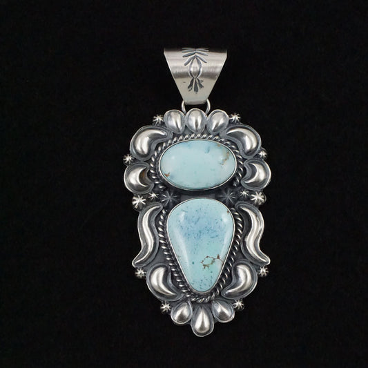 Raymond Delgarito Turquoise & Sterling Silver Pendant