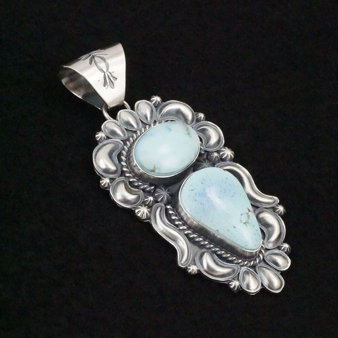 Raymond Delgarito Turquoise & Sterling Silver Pendant