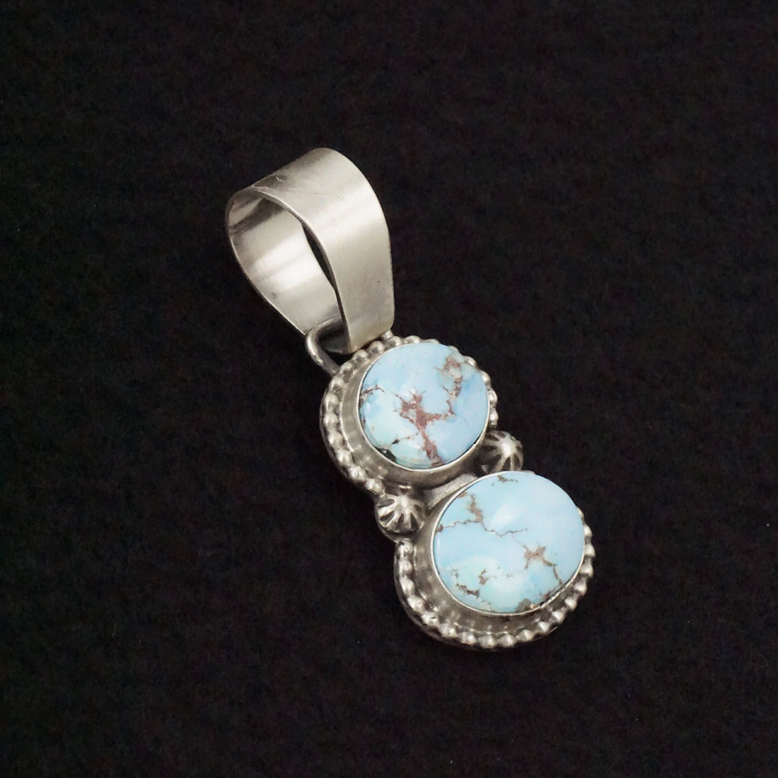 Bobby Johnson Turquoise & Sterling Silver Pendant