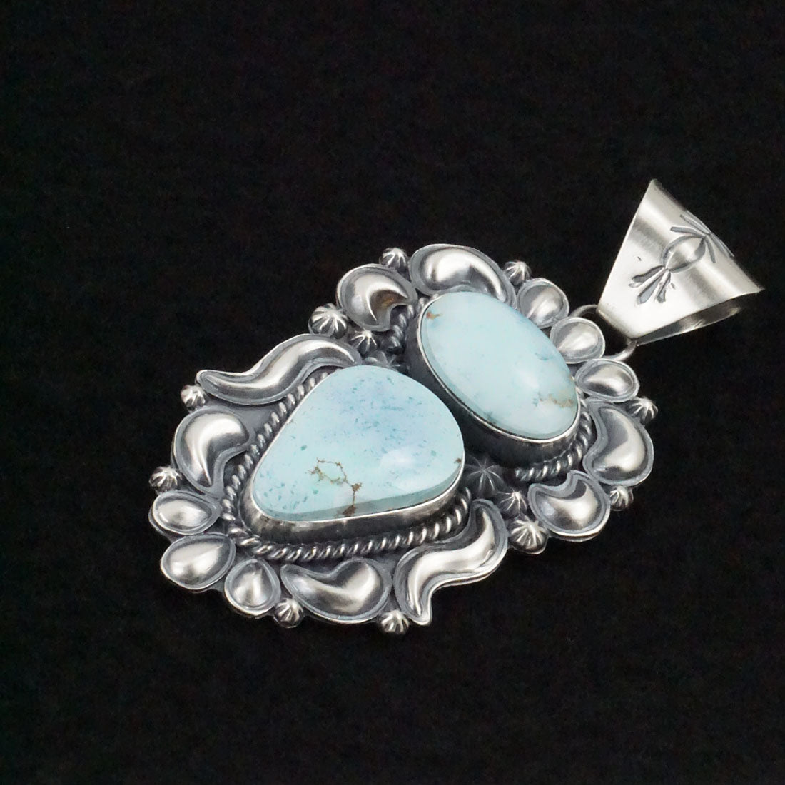 Raymond Delgarito Turquoise & Sterling Silver Pendant