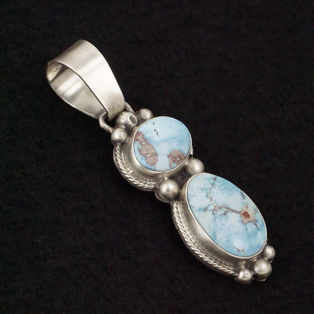 Bobby Johnson Turquoise & Sterling Silver Pendant