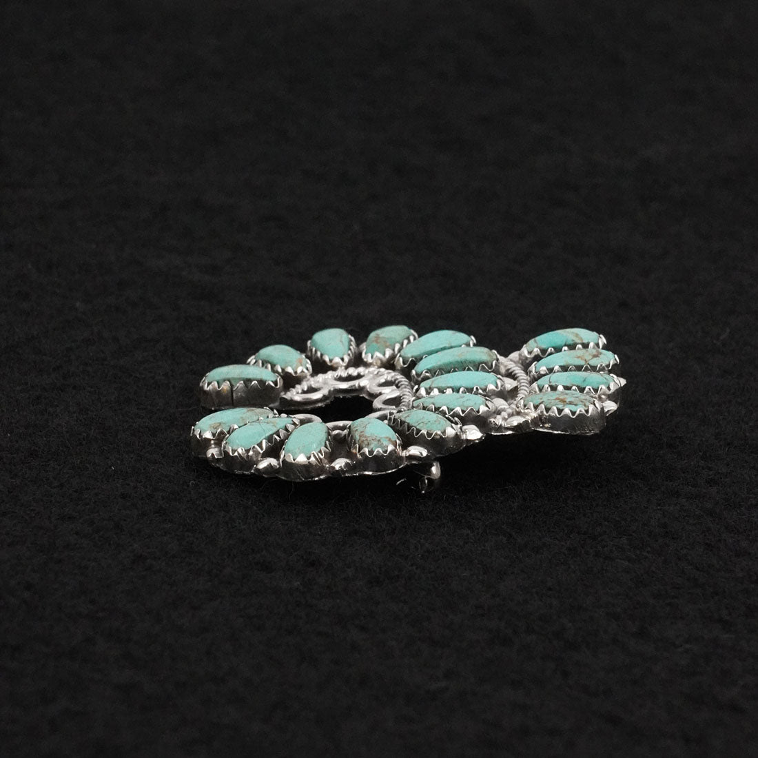 Zeita Begay Turquoise & Sterling Silver Pendant/Pin