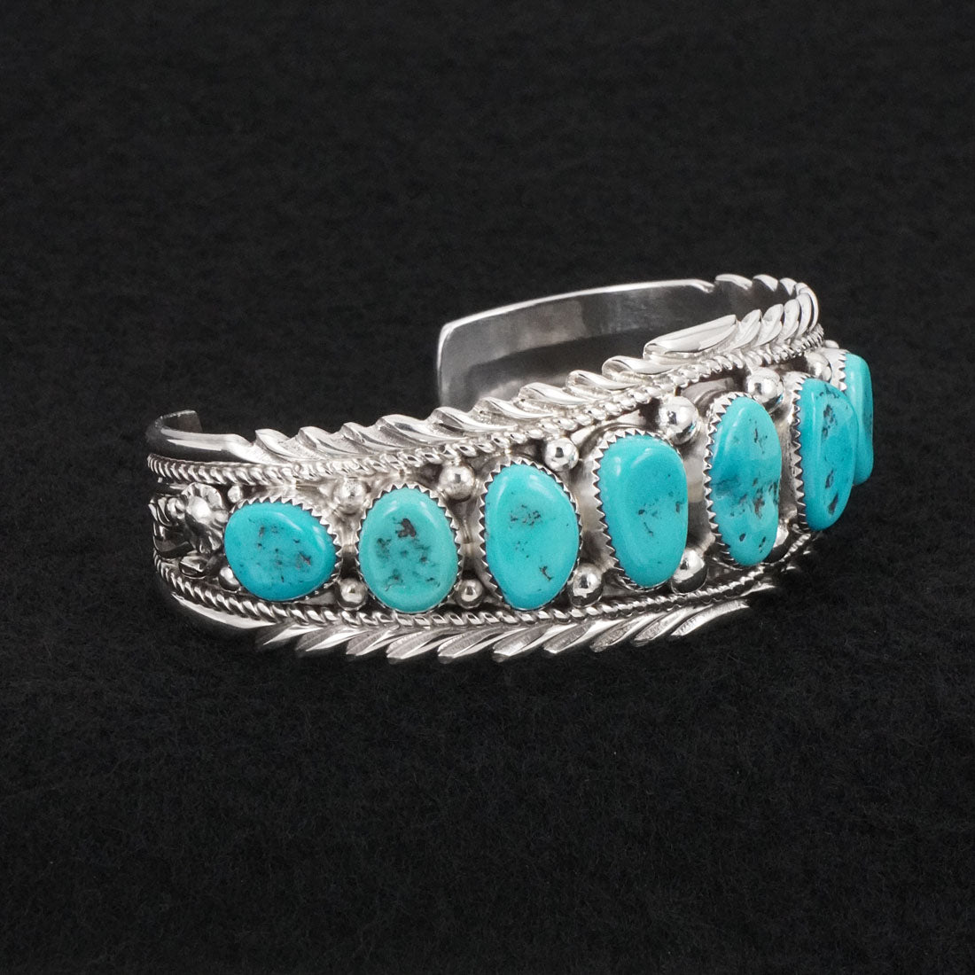 Anthony Brown Turquoise & Sterling Silver Bracelet