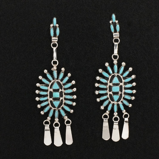 Evonne Hustito Turquoise & Sterling Silver Earrings