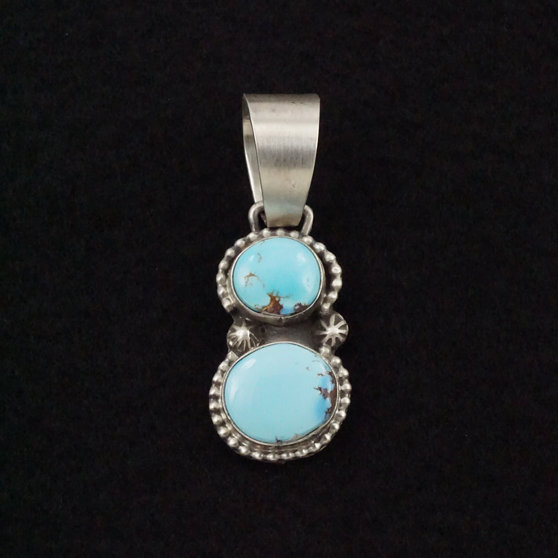 Bobby Johnson Turquoise & Sterling Silver Pendant