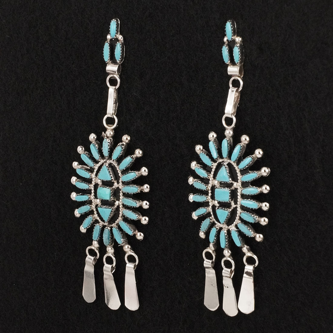 Evonne Hustito Turquoise & Sterling Silver Earrings