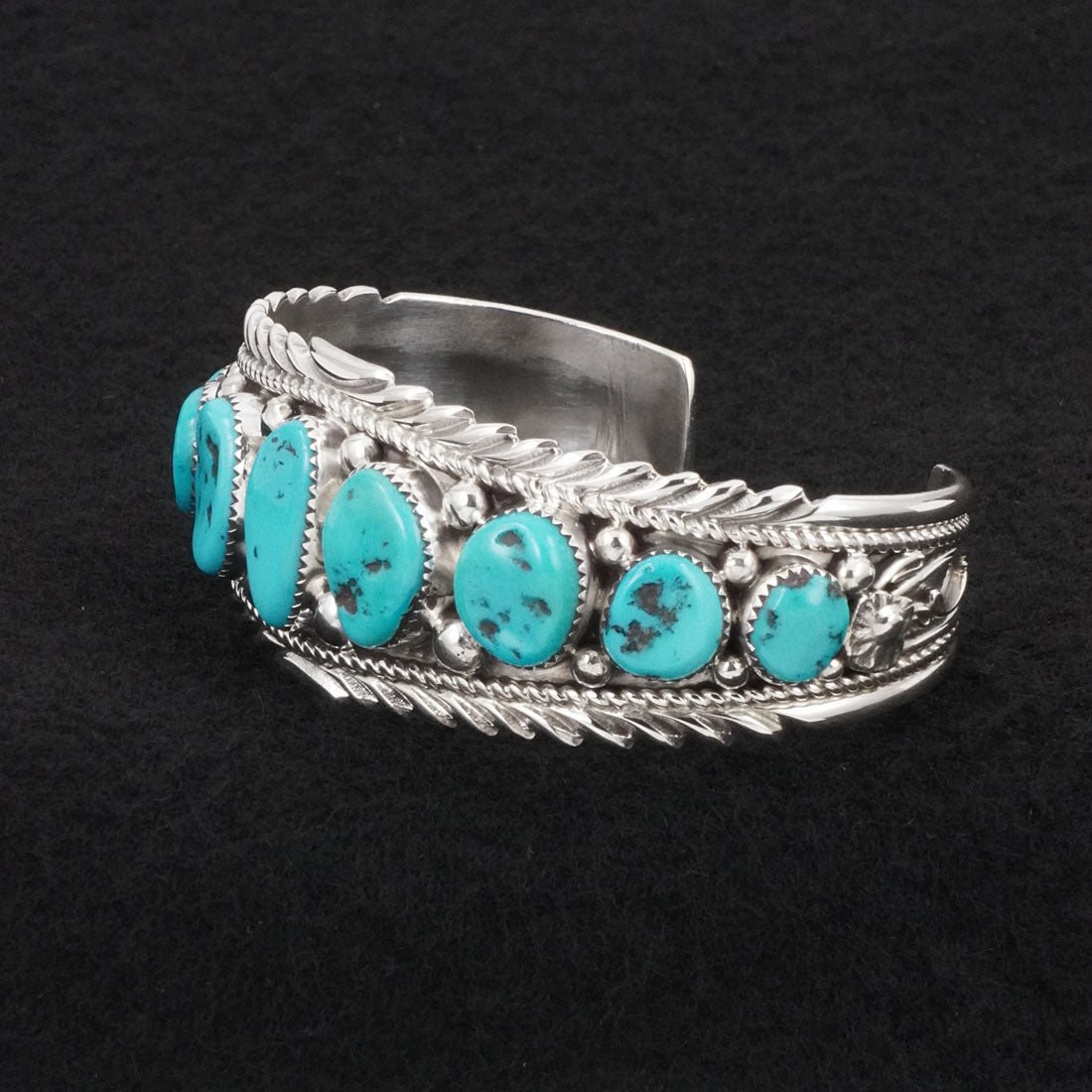 Anthony Brown Turquoise & Sterling Silver Bracelet
