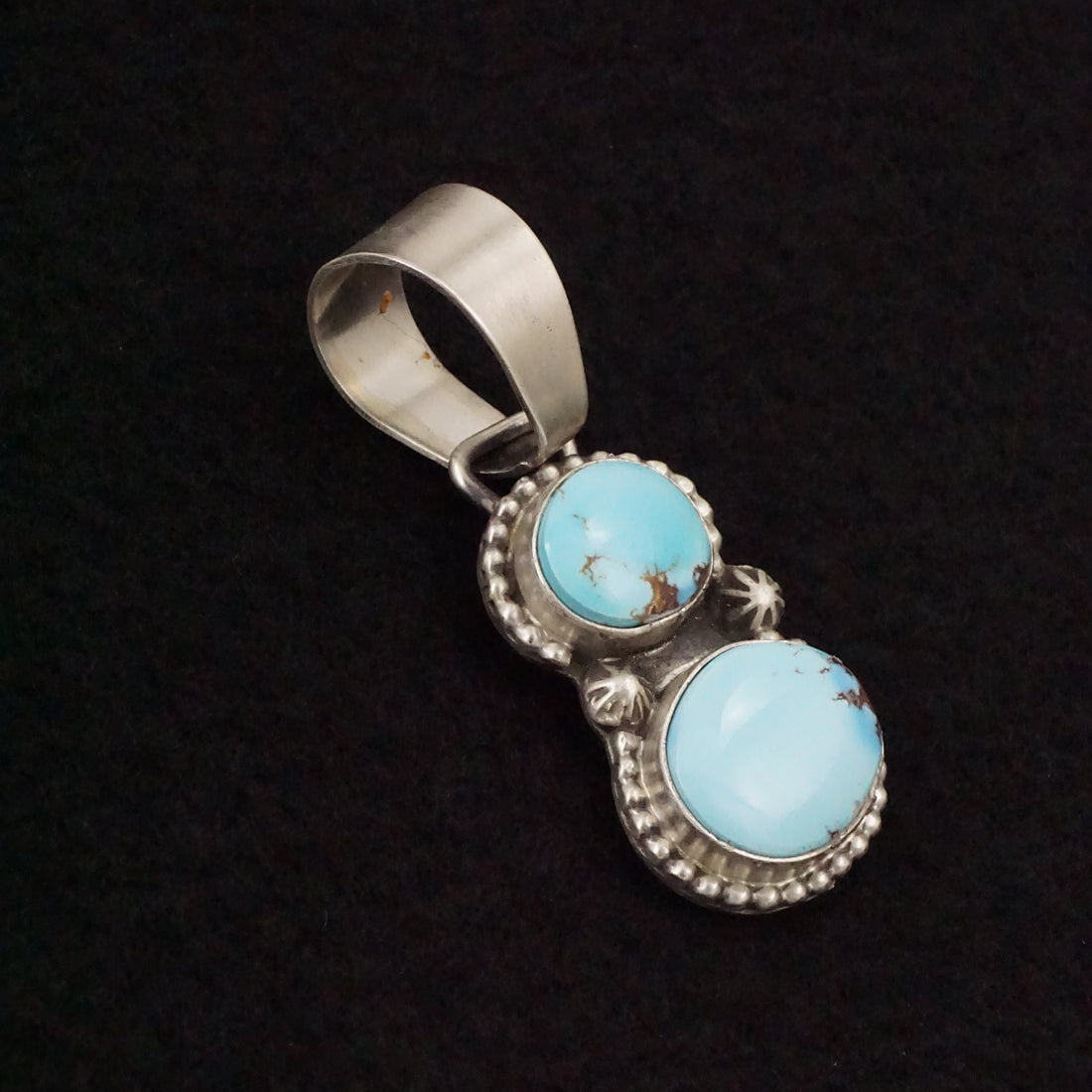 Bobby Johnson Turquoise & Sterling Silver Pendant