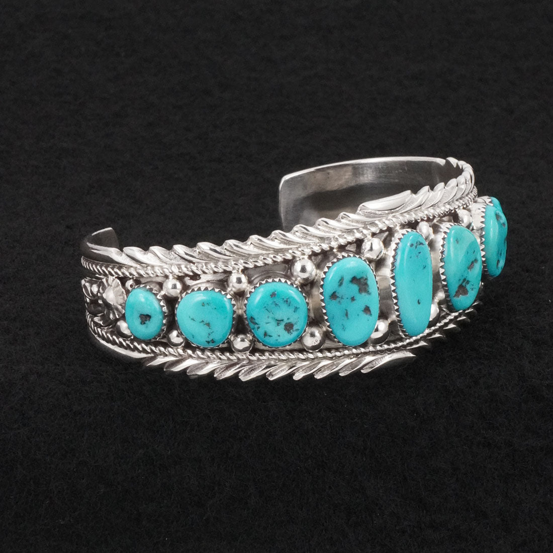 Anthony Brown Turquoise & Sterling Silver Bracelet