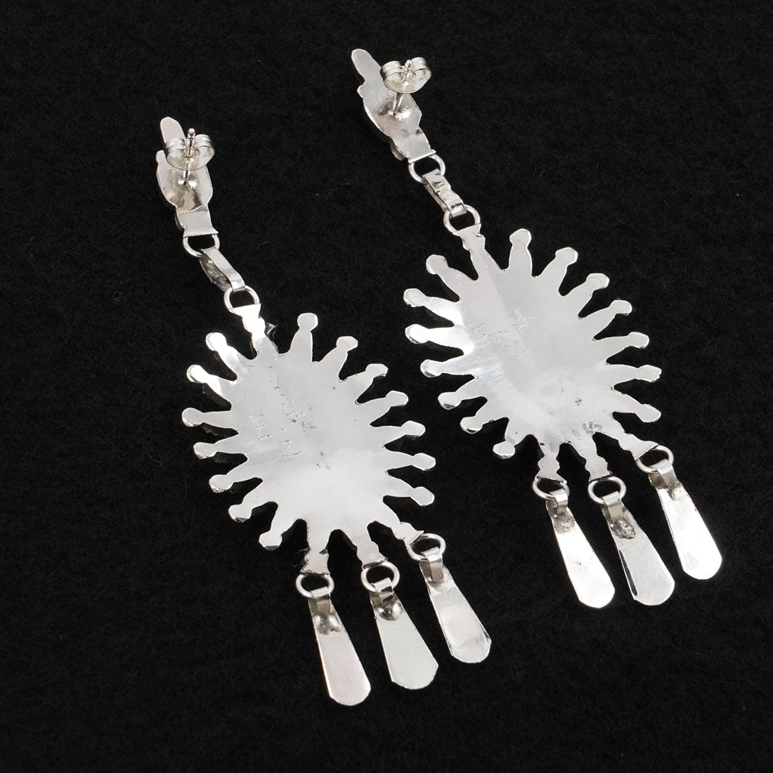 Evonne Hustito Turquoise & Sterling Silver Earrings