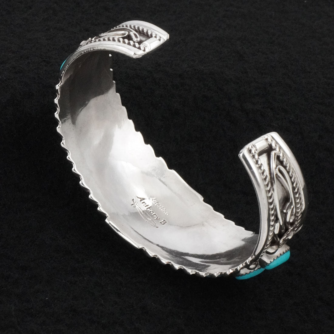 Anthony Brown Turquoise & Sterling Silver Bracelet