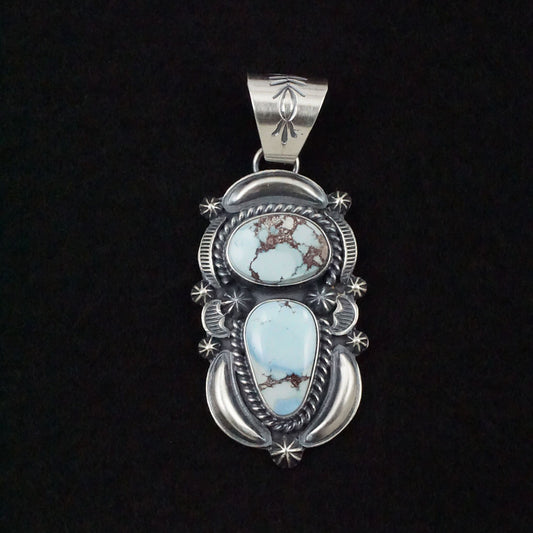 Raymond Delgarito Turquoise & Sterling Silver Pendant